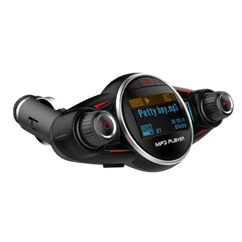 Wireless Bluetooth FM Transmitter Car Kit MP3 Player U disk 1.3 inch LCD Screen Display 2.1A Double USB Charger Adapter
Wireless Bluetooth FM Transmitter Car Kit MP3 Player U disk 1.3 inch LCD Screen Display 2.1A Double USB Charger Adapter