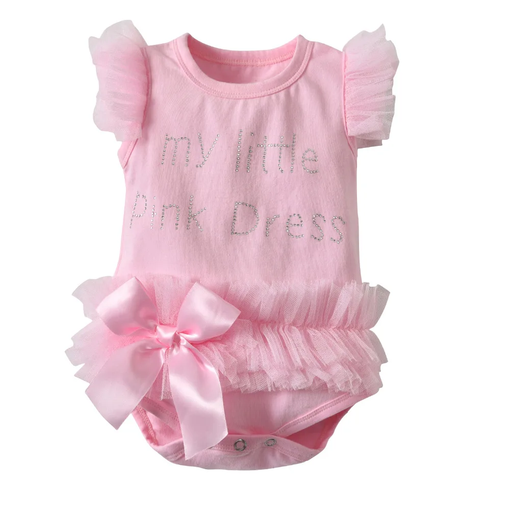 Cute Newborn Infant Clothing Summer Cotton Baby Girls Clothes My Little Pink Dress Short Sleeve Romper Toddler Outfits Set
Cute Newborn Infant Clothing Summer Cotton Baby Girls Clothes My Little Pink Dress Short Sleeve Romper Toddler Outfits Set