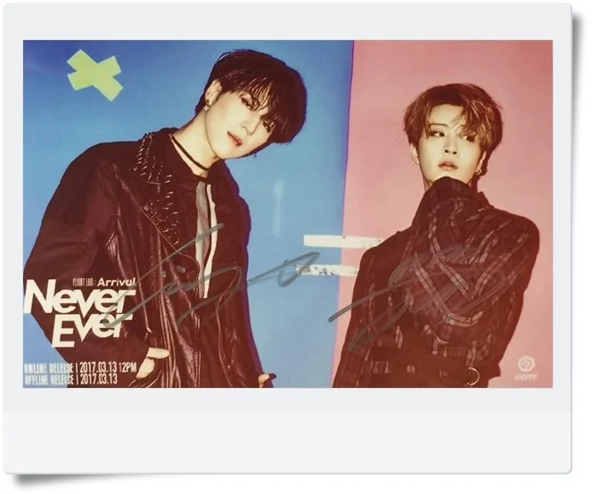 GOT7 GOT 7 Youngjae Kim YuGyeom autographed signed photo FLIGHT LOG:ARRIVAL 6 inches new korean freeshipping 03.2017
GOT7 GOT 7 Youngjae Kim YuGyeom autographed signed photo FLIGHT LOG:ARRIVAL 6 inches new korean freeshipping 03.2017