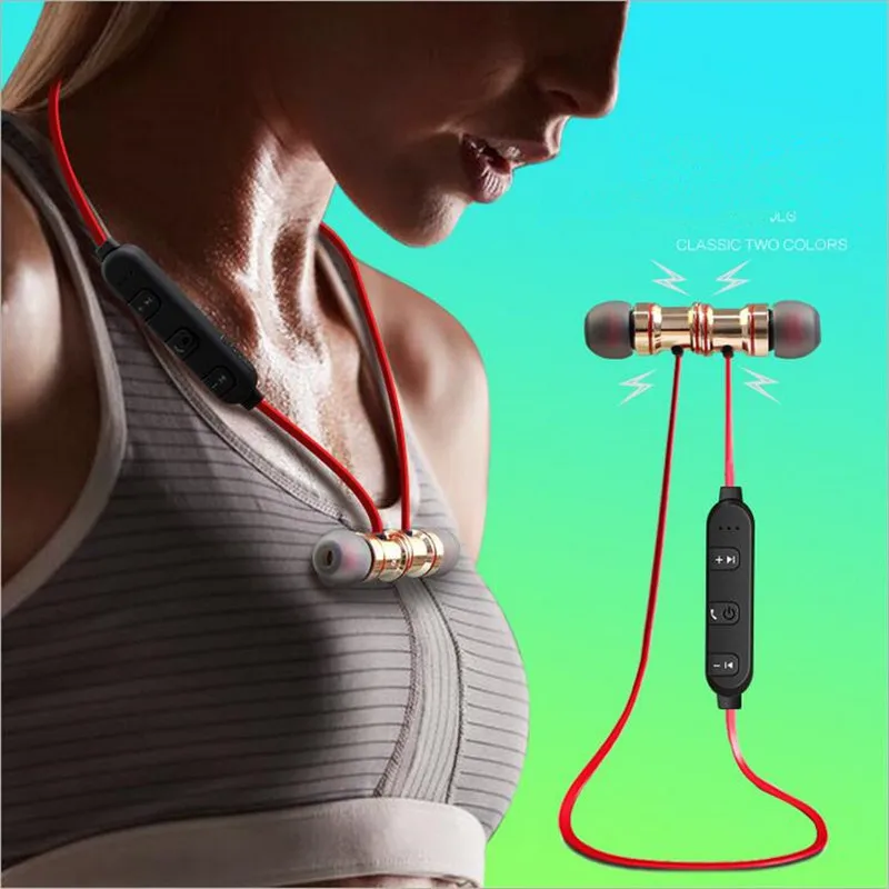 Magnetic Sport Bluetooth Earphone Metal Music Headphones Wireless fone de ouvido Universal for Mobile Phone
Magnetic Sport Bluetooth Earphone Metal Music Headphones Wireless fone de ouvido Universal for Mobile Phone