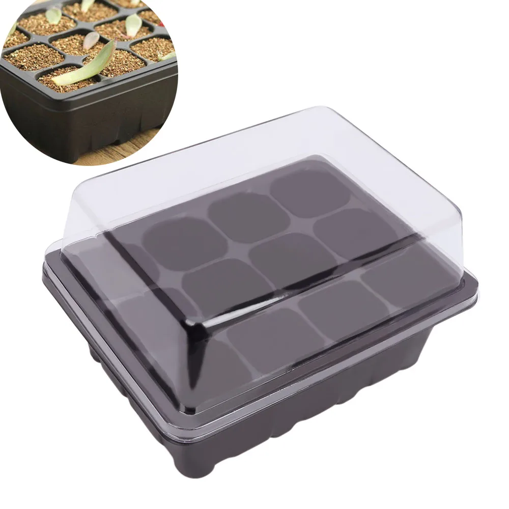 12 Holes Seedling Tray Sprout Plate Plant Pot Seed Tray Plastic Nursery Tray Starter With Lids Garden Tools Grow Box For Garden
12 Holes Seedling Tray Sprout Plate Plant Pot Seed Tray Plastic Nursery Tray Starter With Lids Garden Tools Grow Box For Garden