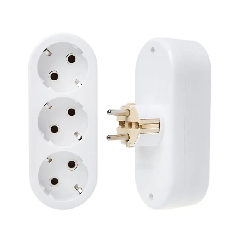 EU Standard Three-poles Plug Convert Socket Travel Power Adaptor Ceramics Outlet-831F
EU Standard Three-poles Plug Convert Socket Travel Power Adaptor Ceramics Outlet-831F