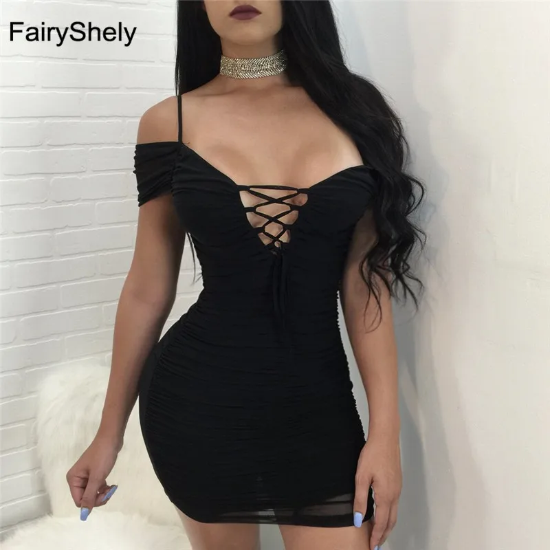 FairyShely 2019 Women Mesh Deep V Neck Bodycon Bandage Dress Sexy Black Off The Shoulder Mini Club Celebrity Evening Party Dress
FairyShely 2019 Women Mesh Deep V Neck Bodycon Bandage Dress Sexy Black Off The Shoulder Mini Club Celebrity Evening Party Dress