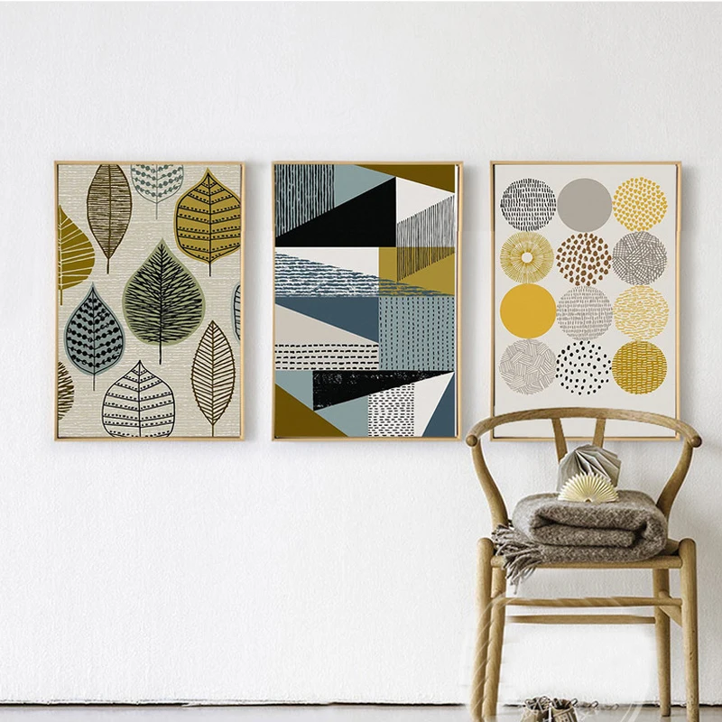 NEW Abstract Geometric Leaves Nordic Poster Creative Canvas Wall Art Oil Painting Wall Pictrues For Living Room Decor NO Frame
NEW Abstract Geometric Leaves Nordic Poster Creative Canvas Wall Art Oil Painting Wall Pictrues For Living Room Decor NO Frame