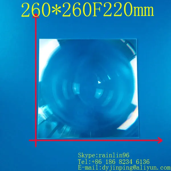 Fresnel Lens square 260*260MM Focal length 220 mm Concentrated amplification solar energy collect 2 pcs/lot
Fresnel Lens square 260*260MM Focal length 220 mm Concentrated amplification solar energy collect 2 pcs/lot
