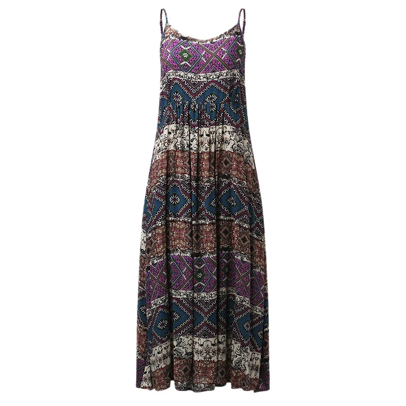 DCOS Women Vintage Boho Floral Print Sleeveless Maxi Long Dress Ladies Casual Beach Big Swing Dress Plus Size
DCOS Women Vintage Boho Floral Print Sleeveless Maxi Long Dress Ladies Casual Beach Big Swing Dress Plus Size