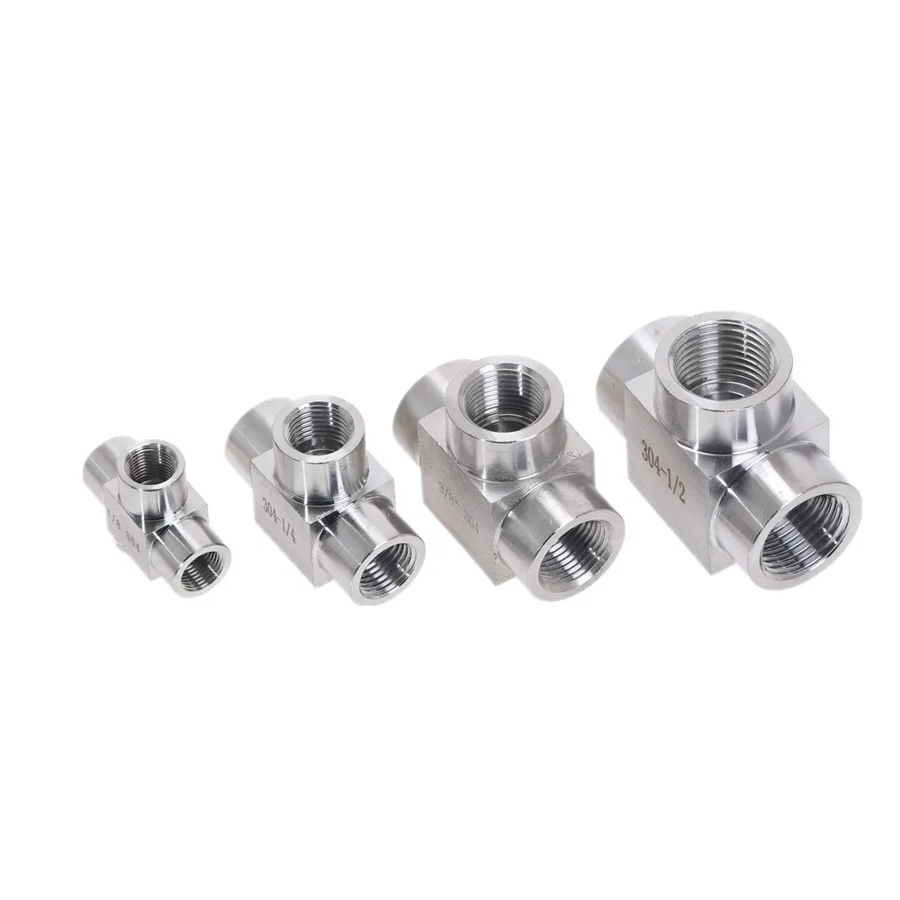 1/4" 3/8" 1/2" 3/4" BSPT Female Tee 3 Ways 304 Stainless Steel Pipe Fitting Water Gas Oil
1/4" 3/8" 1/2" 3/4" BSPT Female Tee 3 Ways 304 Stainless Steel Pipe Fitting Water Gas Oil