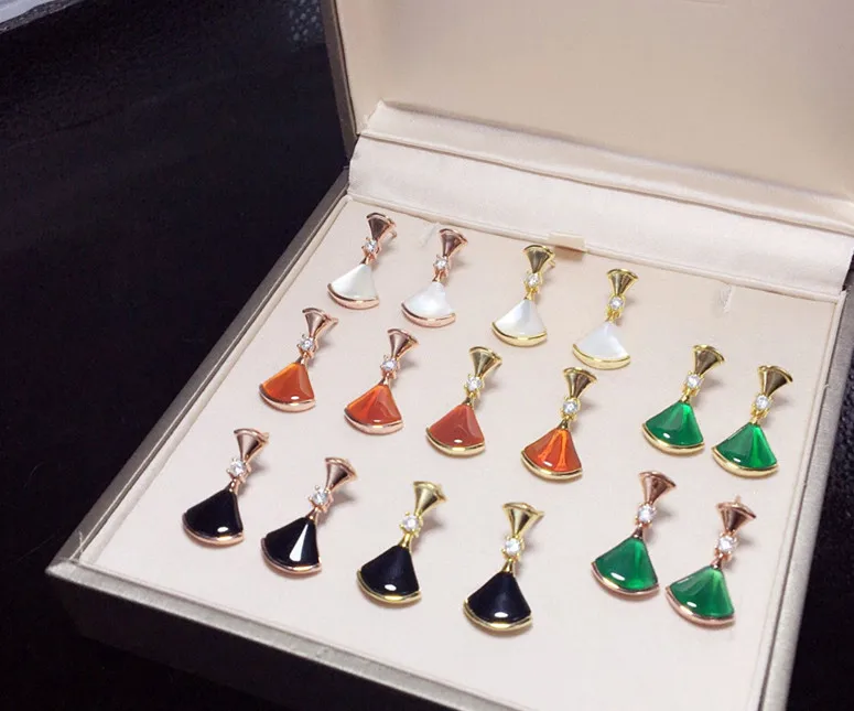 Luxury brand famous jewelry replica dress earrings,fashion women nature stone fan earrings rose gold 925 sterling silver jewelry
Luxury brand famous jewelry replica dress earrings,fashion women nature stone fan earrings rose gold 925 sterling silver jewelry