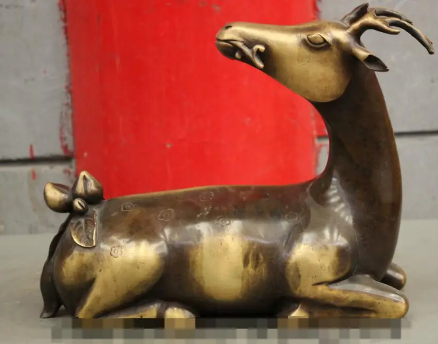 S03803 11" Folk Chinese Bronze Copper Longevity Shou Peach RuYi Deer Lying Sheep Statue B0403
S03803 11" Folk Chinese Bronze Copper Longevity Shou Peach RuYi Deer Lying Sheep Statue B0403