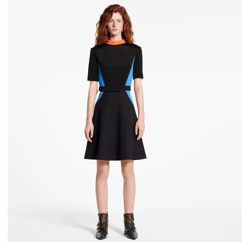 Mini Dress Runway High Quality Summer New Women'S Fashion Party Casual Sexy Workplace Vintage Elegant Chic Colorblock Dresses
Mini Dress Runway High Quality Summer New Women'S Fashion Party Casual Sexy Workplace Vintage Elegant Chic Colorblock Dresses