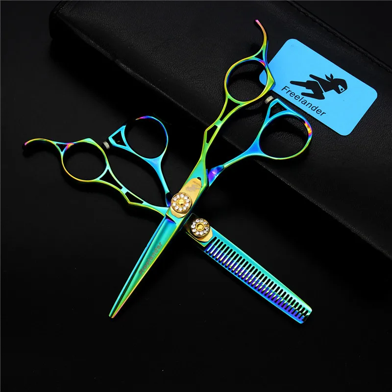 Freelander 5.5 inch Hairdresser's Scissors Hollow Handle Hair Split Hair Cutting/ thinning Shears Set with Case Barber Tools
Freelander 5.5 inch Hairdresser's Scissors Hollow Handle Hair Split Hair Cutting/ thinning Shears Set with Case Barber Tools