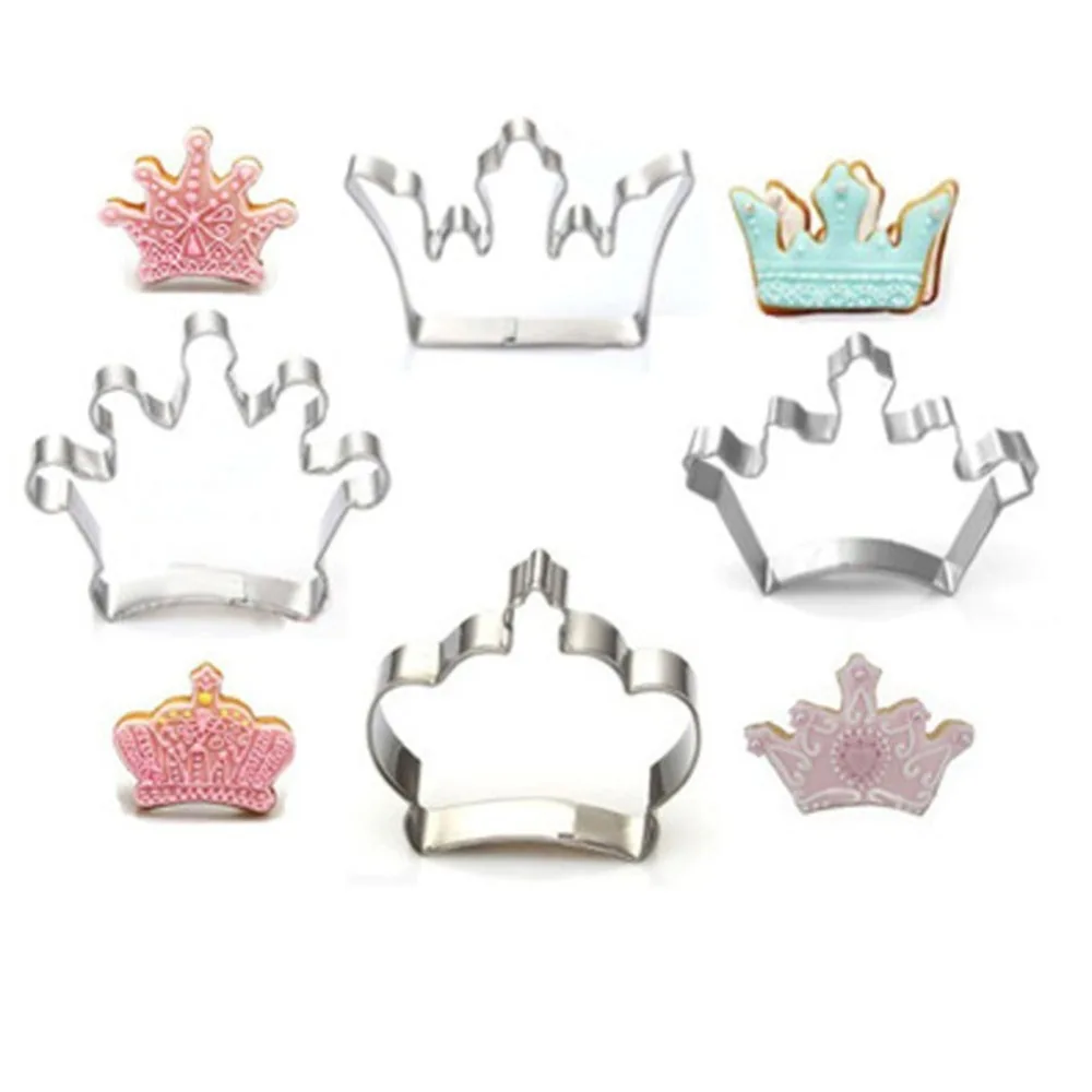 DIY 1pc Crown Shape Stainless Steel Cookie Cutter Fondant Biscuit Fruit Vegetable Cutter Mold Baking Pastry Tools
DIY 1pc Crown Shape Stainless Steel Cookie Cutter Fondant Biscuit Fruit Vegetable Cutter Mold Baking Pastry Tools