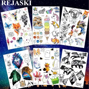 REJASKI Cartoon Cute Ghost Unicorn Temporary Tattoos For Kid Children Sticker Lovely Flash Tatoos Art Wrist Custom Tattoo Small 
REJASKI Cartoon Cute Ghost Unicorn Temporary Tattoos For Kid Children Sticker Lovely Flash Tatoos Art Wrist Custom Tattoo Small