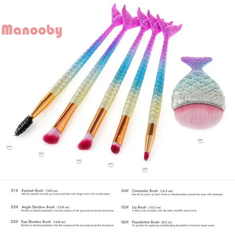 5Pcs Colorful Mermaid Makeup Brushes Set Eyeshadow Foundation Blending Powder Cosmetics Beauty Makeup Tools
5Pcs Colorful Mermaid Makeup Brushes Set Eyeshadow Foundation Blending Powder Cosmetics Beauty Makeup Tools