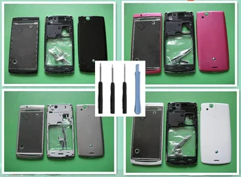 For Sony Xperia Arc S LT15i LT18i X12 Housing Front Chassis Frame+ Camera Lens Glass Bezel+Back Battery Cover+Button keypad+Kits
For Sony Xperia Arc S LT15i LT18i X12 Housing Front Chassis Frame+ Camera Lens Glass Bezel+Back Battery Cover+Button keypad+Kits