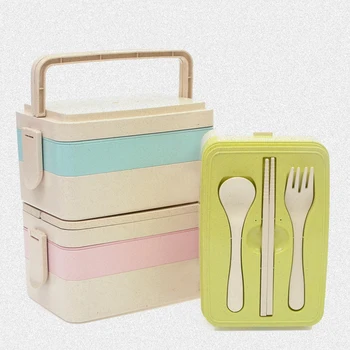 Bearknight Portable 3 Layers Modern Microwave Bento Box Wheat Straw Plastic Lunch Boxs Picnic Camping Container For Food Storage
Bearknight Portable 3 Layers Modern Microwave Bento Box Wheat Straw Plastic Lunch Boxs Picnic Camping Container For Food Storage