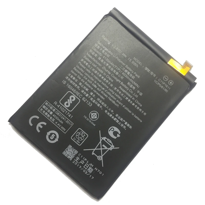 Safe Stable Replacement C11P1611 Mobile Battery 4130mAh For ASUS Zenfone 3 Max Z3 Max ZC520TL Li-polymer Batteries
Safe Stable Replacement C11P1611 Mobile Battery 4130mAh For ASUS Zenfone 3 Max Z3 Max ZC520TL Li-polymer Batteries