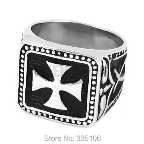 German Army Iron Cross Ring Stainless Steel Jewelry Trendy Cross Motor Biker Men Ring Wholesale SWR0304A
German Army Iron Cross Ring Stainless Steel Jewelry Trendy Cross Motor Biker Men Ring Wholesale SWR0304A