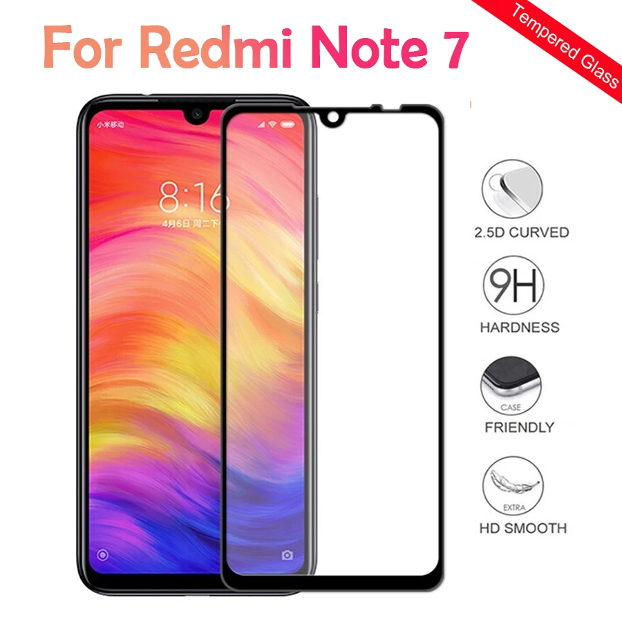 

Redmi Note 7 Tempered Glass For xiaomi redmi note 7 Screen ksiomi Xiomi Xaomi Redme Not 7 Note7 red mi me no7 6.3'' glas Cover