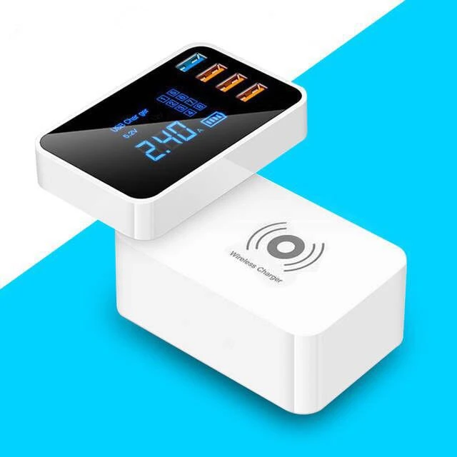 Fast Charging Wireless Charger Quick Charge 3.0 Smart USB Type C Charger Station HUB Led Display Power Adapter Desktop Strip
Fast Charging Wireless Charger Quick Charge 3.0 Smart USB Type C Charger Station HUB Led Display Power Adapter Desktop Strip