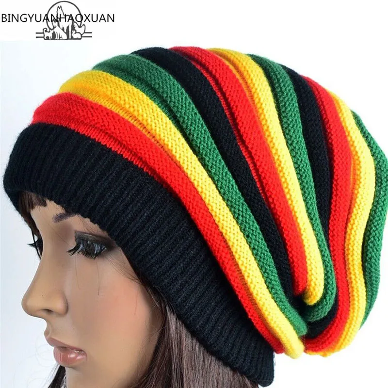 BINGYUANHAOXUAN 2017 Rainbow colors hats Women's Beanies Bonnet Hats Winter Colorful Striped Knitted Hats ski Braid Cap Skullies
BINGYUANHAOXUAN 2017 Rainbow colors hats Women's Beanies Bonnet Hats Winter Colorful Striped Knitted Hats ski Braid Cap Skullies