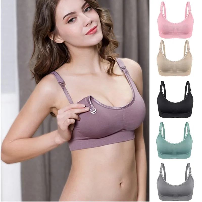 Pregnant Women Feeding Breastfeeding Bra Maternity Nursing Bra Wire Free Comfortable Breathable Stretchy Soft Nursing Bralette 
Pregnant Women Feeding Breastfeeding Bra Maternity Nursing Bra Wire Free Comfortable Breathable Stretchy Soft Nursing Bralette