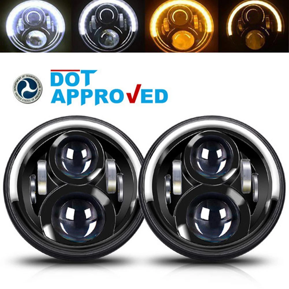2Pcs 7inch 60W Round Uphalo Black Headlights High/Low For Jeep Wrangler Motorcycle JK CJ LJ TJ 4x4 Ship from Russia
2Pcs 7inch 60W Round Uphalo Black Headlights High/Low For Jeep Wrangler Motorcycle JK CJ LJ TJ 4x4 Ship from Russia