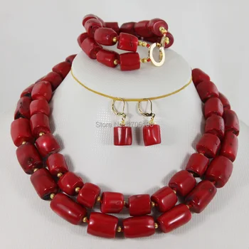 Beautiful African Coral Beads Jewelry Set Charming Red Bridal Coral Necklace Set For Wedding/Party Jewelry Set Free Ship CB003
Beautiful African Coral Beads Jewelry Set Charming Red Bridal Coral Necklace Set For Wedding/Party Jewelry Set Free Ship CB003