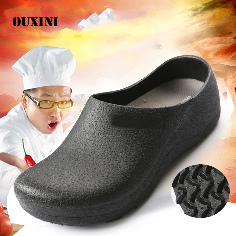 Hotel Kitchen Slippers Non-slip Chef Shoes Casual Flat Work Shoes Unisex Breathable Resistant Kitchen Cook Working Shoes
Hotel Kitchen Slippers Non-slip Chef Shoes Casual Flat Work Shoes Unisex Breathable Resistant Kitchen Cook Working Shoes