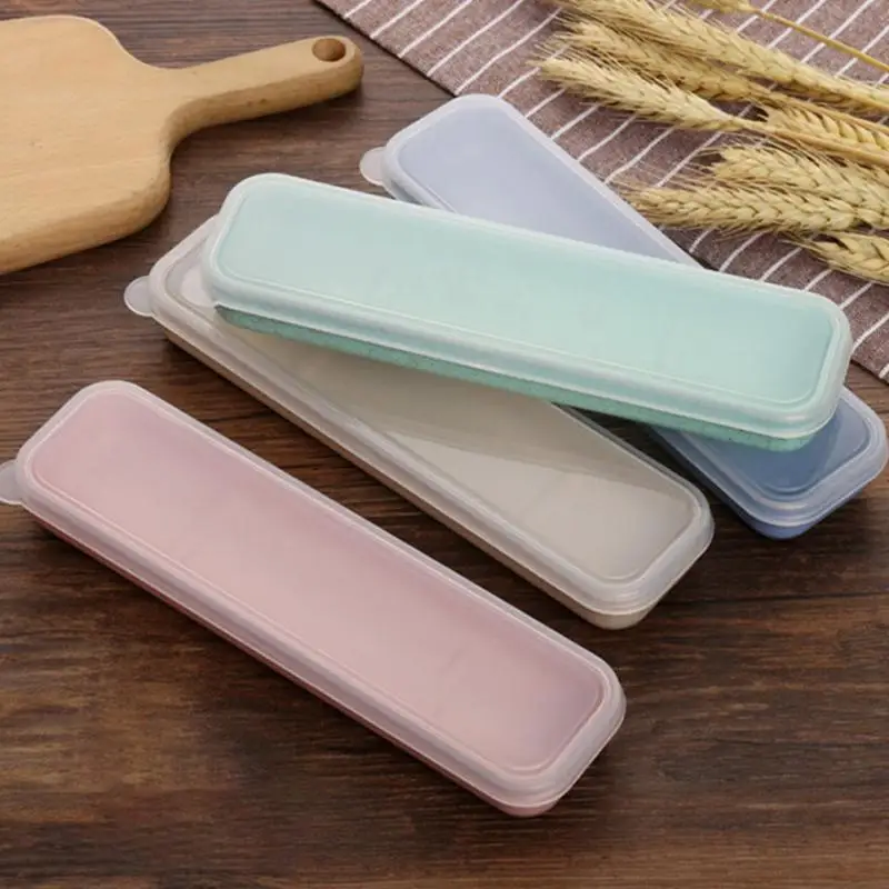 Tableware Box Set Practical Transparent Cover Portable Travel School Slot Design Cutlery Wheat Straw With Storage Bag Outdoor
Tableware Box Set Practical Transparent Cover Portable Travel School Slot Design Cutlery Wheat Straw With Storage Bag Outdoor