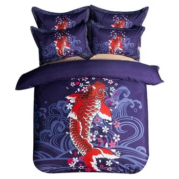Blue and Red Design Chinese Fish Bedding Set Twin Queen King Size Duvet Cover Bed Sheet Pillowcase Single Double Textile Sets
Blue and Red Design Chinese Fish Bedding Set Twin Queen King Size Duvet Cover Bed Sheet Pillowcase Single Double Textile Sets