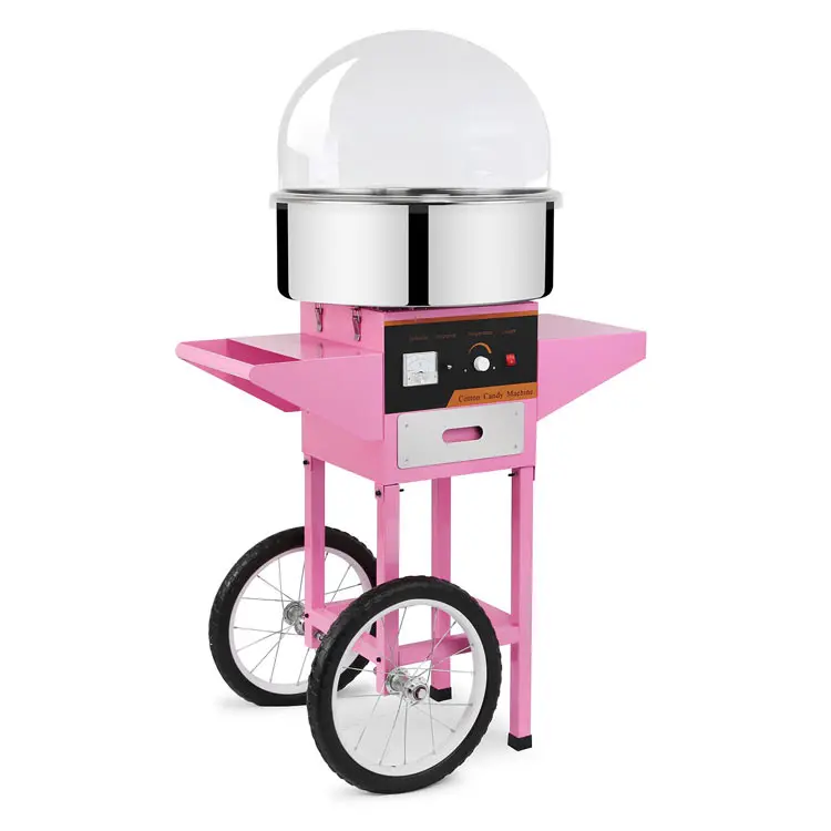 Commercial Electric Cotton Candy Machine Floss Maker Pink with Cart Stand & Cover
Commercial Electric Cotton Candy Machine Floss Maker Pink with Cart Stand & Cover