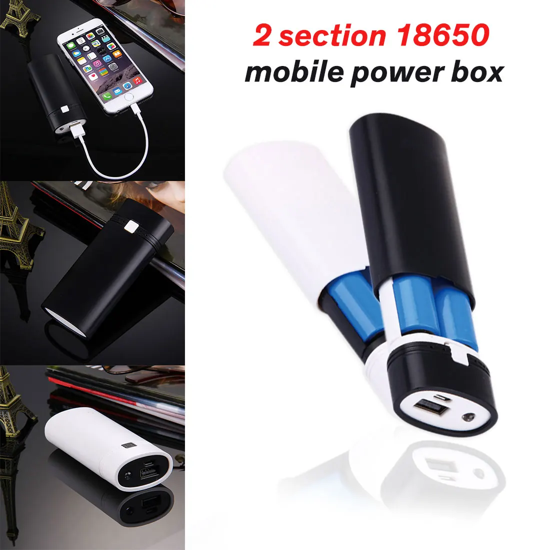 5600mAh 5V 1A 2X 18650 USB Power Bank Battery Charger Case DIY Box For iPhone For Phone MP3 Electronic Mobile Charging
5600mAh 5V 1A 2X 18650 USB Power Bank Battery Charger Case DIY Box For iPhone For Phone MP3 Electronic Mobile Charging