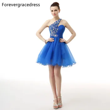 Forevergracedress 2018 A Line Blue Colour Cocktail Dress One Shoulder Sleeveless Tulle Short Party Gown Plus Size Custom Made
Forevergracedress 2018 A Line Blue Colour Cocktail Dress One Shoulder Sleeveless Tulle Short Party Gown Plus Size Custom Made