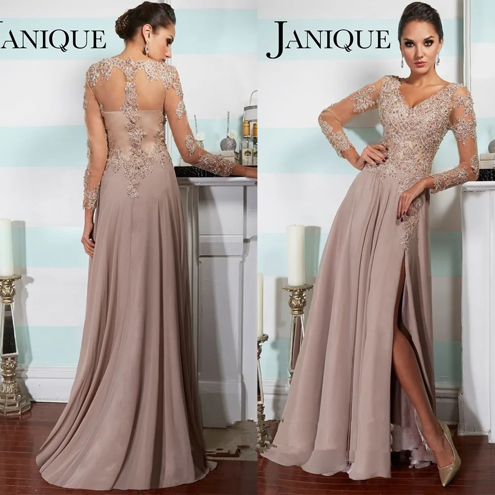 Elegant Long Sleeve Summer Women evening gown 2018 Lace Prom Beaded Split V Neck Vestido de Gala mother of the bride dresses
Elegant Long Sleeve Summer Women evening gown 2018 Lace Prom Beaded Split V Neck Vestido de Gala mother of the bride dresses