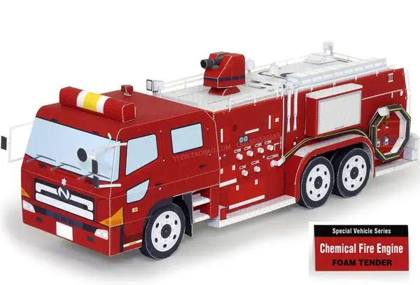 Chemical Fire Engine Fire Engine 3D Paper Model DIY Puzzle Hand Engineering Car Toy Paper Model
Chemical Fire Engine Fire Engine 3D Paper Model DIY Puzzle Hand Engineering Car Toy Paper Model