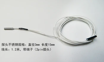 1pcs NTC3950 100K cylindrical Thermistor Cartridge 100K temperature sensor 3x15mm for Reprap Prusa i3 3D printer hotend
1pcs NTC3950 100K cylindrical Thermistor Cartridge 100K temperature sensor 3x15mm for Reprap Prusa i3 3D printer hotend
