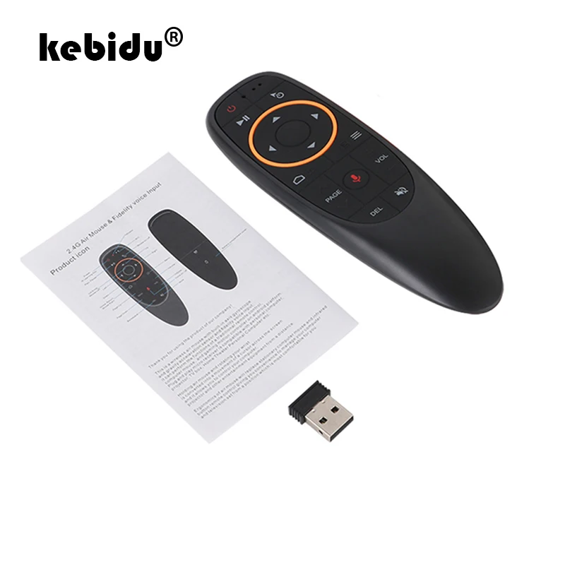 kebidu G10 Voice Control 2.4G Wireless G20S Fly Air Mouse Keyboard Motion Sensing Mini Remote Control For Android TV Box PC
kebidu G10 Voice Control 2.4G Wireless G20S Fly Air Mouse Keyboard Motion Sensing Mini Remote Control For Android TV Box PC
