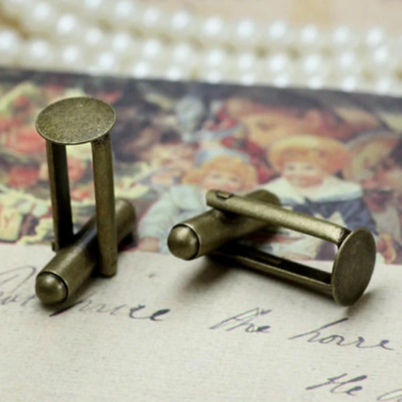 10X with 10mm Wholesale Antique Bronze French Cuff links Blank Flat Glue Pad French Cufflink for Jewelry Making
10X with 10mm Wholesale Antique Bronze French Cuff links Blank Flat Glue Pad French Cufflink for Jewelry Making