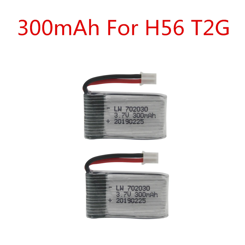 Аккумулятор Lipo для H56 3 7 в 300 мАч JJRC T2G батарея дрона запасная часть квадрокоптера