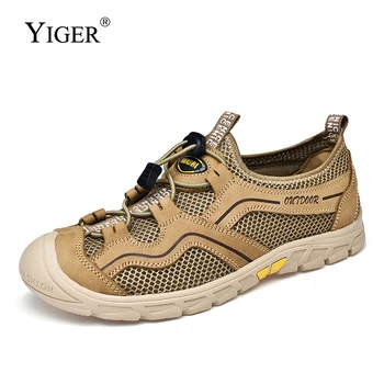 YIGER New men casual sandals male outdoor sandals genuine leather Mesh shoes big size Breathable summer sports shoes 0310
YIGER New men casual sandals male outdoor sandals genuine leather Mesh shoes big size Breathable summer sports shoes 0310