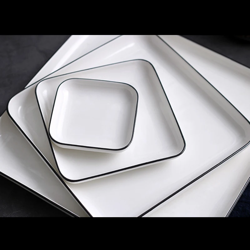Japanese-style Brief Solid Color Under Glazed Breakfast Spaghetti Plate Vegetables Steak Square Dish Bone China Dessert Saucer
Japanese-style Brief Solid Color Under Glazed Breakfast Spaghetti Plate Vegetables Steak Square Dish Bone China Dessert Saucer