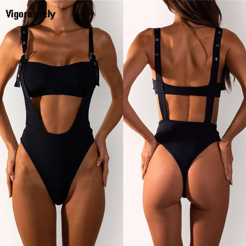 Vigorashely Sexy Black One Piece Swimsuit Women Halter Push Up Swimwear 2019 High Cut Bathing Suit Brazilian Monokini Bodysuit
Vigorashely Sexy Black One Piece Swimsuit Women Halter Push Up Swimwear 2019 High Cut Bathing Suit Brazilian Monokini Bodysuit