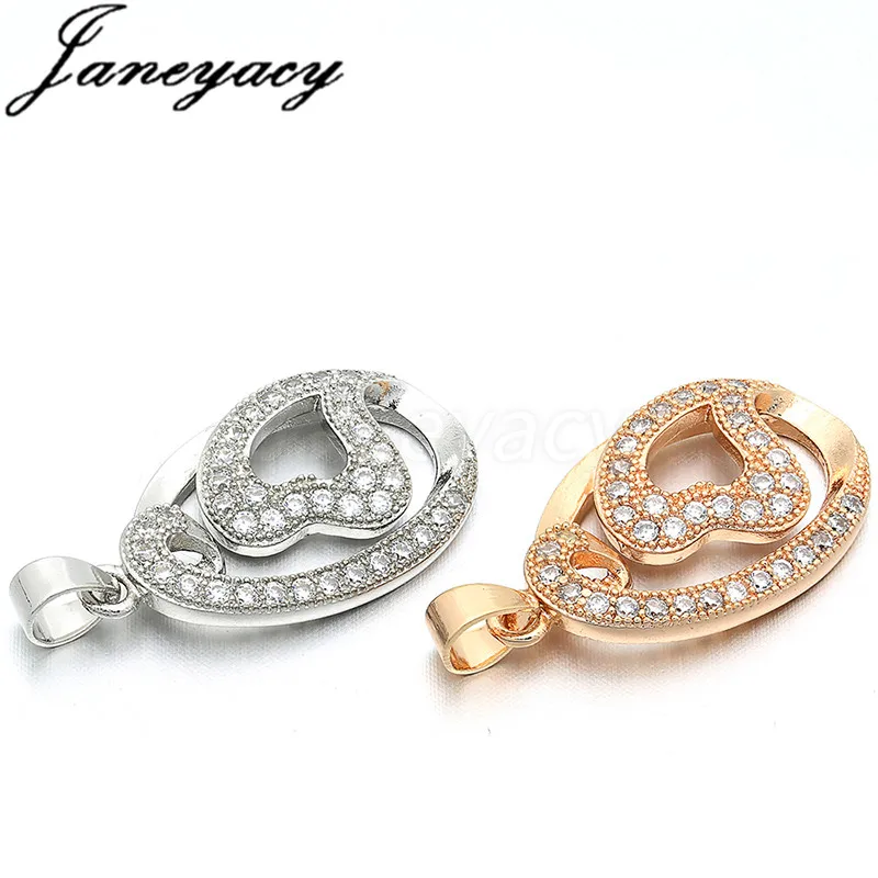 New Fashion Brass Love Zircon Pendant Accessories Connector DIY Women Necklace Earrings Pendant CZ Accessories Jewelry L25*W13mm
New Fashion Brass Love Zircon Pendant Accessories Connector DIY Women Necklace Earrings Pendant CZ Accessories Jewelry L25*W13mm