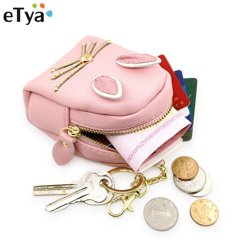 eTya Cartoon Cute Small Coin Purse Pu Leather Zippers Coin Card Holder Wallet Women Girl Money Change Coin Bag with Key Chain
eTya Cartoon Cute Small Coin Purse Pu Leather Zippers Coin Card Holder Wallet Women Girl Money Change Coin Bag with Key Chain