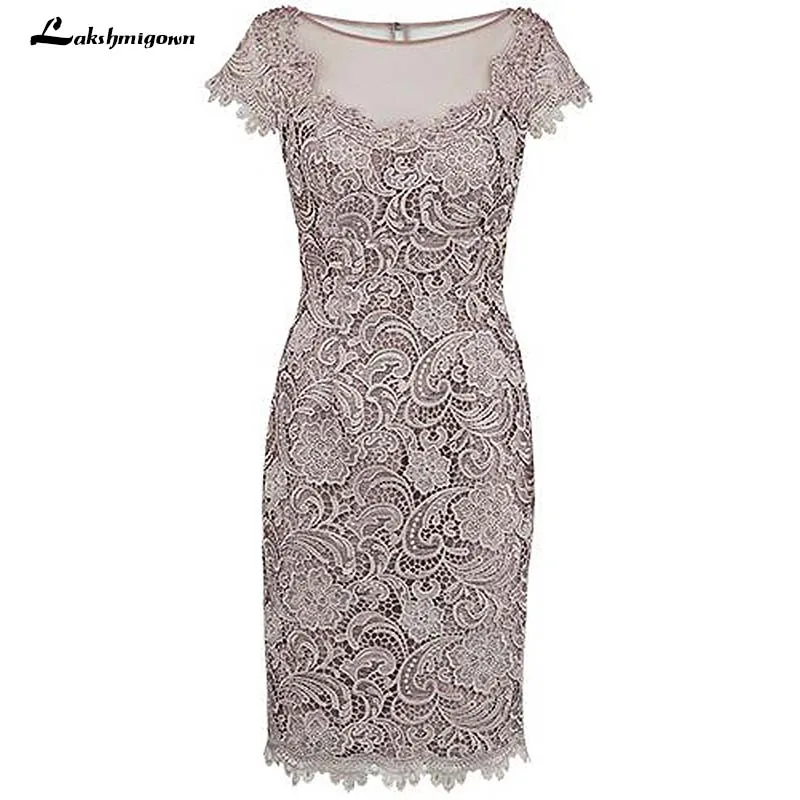 Sheath Beading Grey Lace Mother Of The Bride Dress with Cap Sleeves Evening Dress Formal Wedding
Sheath Beading Grey Lace Mother Of The Bride Dress with Cap Sleeves Evening Dress Formal Wedding