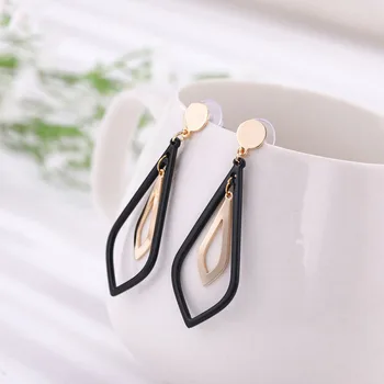 10Pair Fashion Black Gold Color Water Droplets Shaped Quadrangle Earrings Drop Long Earrings For Women Ear Jewelry Gift
10Pair Fashion Black Gold Color Water Droplets Shaped Quadrangle Earrings Drop Long Earrings For Women Ear Jewelry Gift