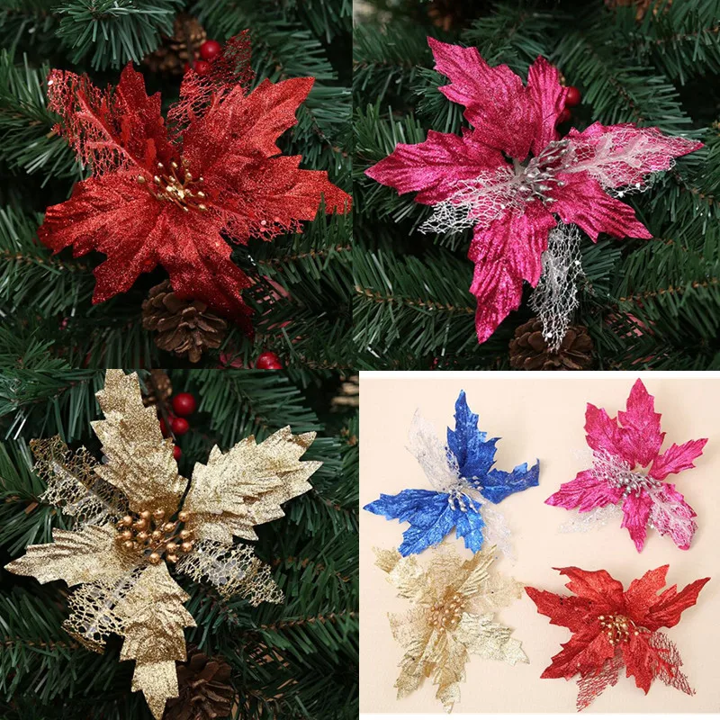 4pcs Decor 18cm artificial flowers cheap for wedding christmas tree decorations for home marriage decorative flower party Decor
4pcs Decor 18cm artificial flowers cheap for wedding christmas tree decorations for home marriage decorative flower party Decor