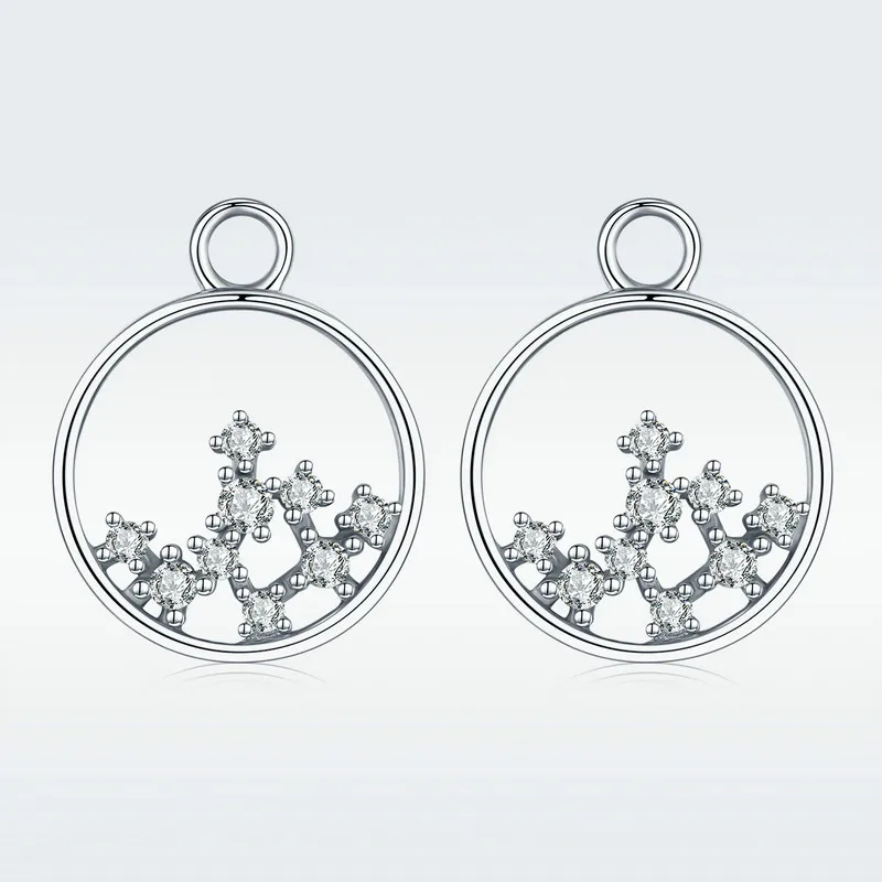 BISAER Authentic 925 Sterling Silver Clear CZ Simple Round Earrings Jackets fit for Women Fashion DIY Earrings Brincos HSE354
BISAER Authentic 925 Sterling Silver Clear CZ Simple Round Earrings Jackets fit for Women Fashion DIY Earrings Brincos HSE354