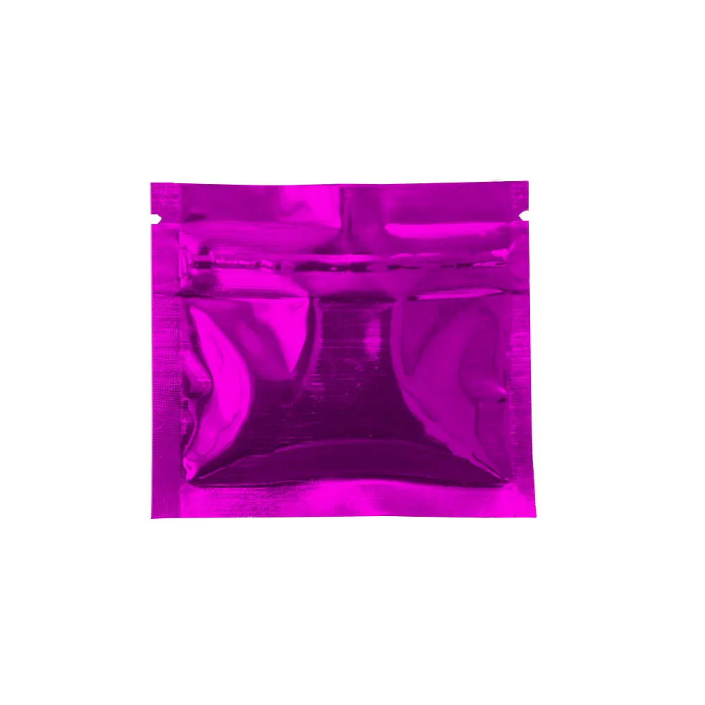 

7.5*6.3cm Purple Reclosable Aluminum Foil Zip Lock Bag 200pcs/lot Mylar Ziplock Packing Bag Coffee Pill Powder Storage Pouch
